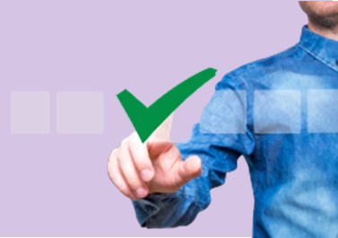 A green tick to indicate GOOD